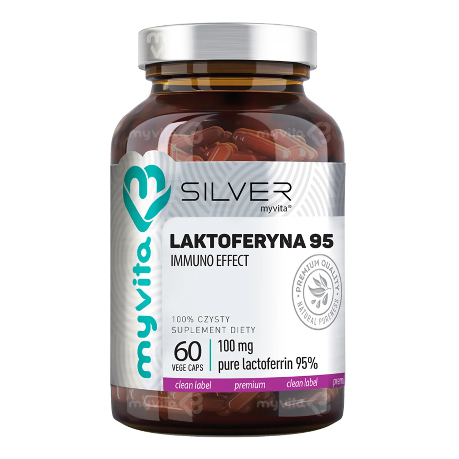 MyVita Silver Laktoferyna 95, 60 kapsułek