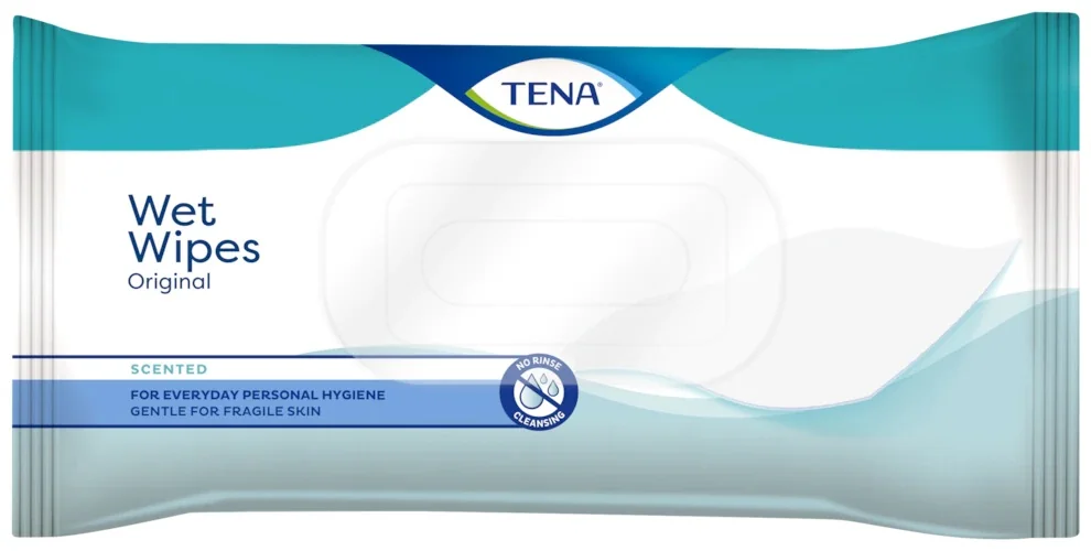 Tena Wet Wipes Original, Chusteczki nawilżane, 48 sztuk