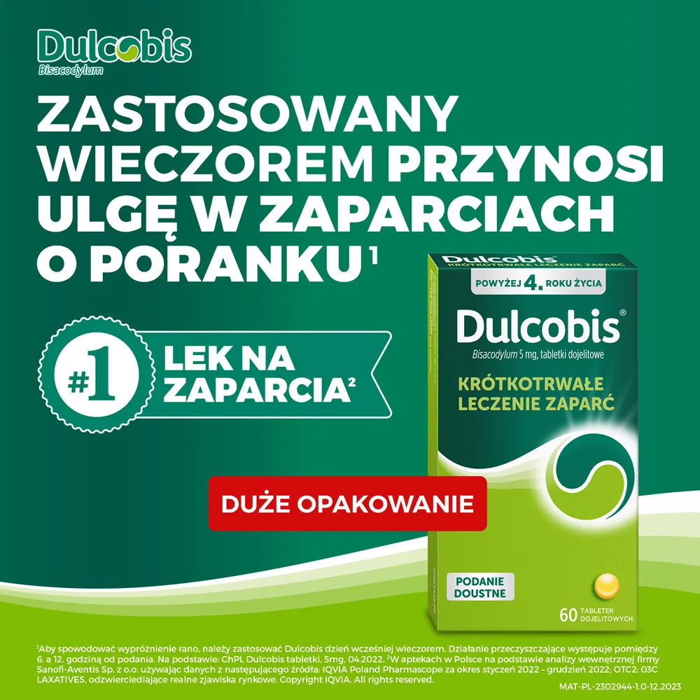 Dulcobis, 5 mg, 60 tabletek dojelitowych 