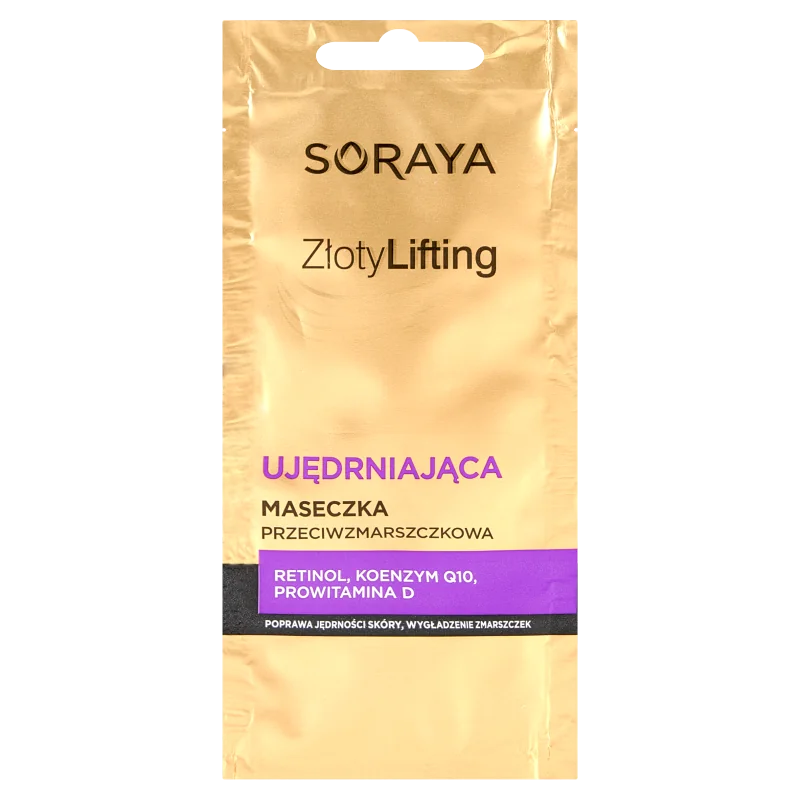 Soraya Złoty Lifting, ujędrniająca maseczka przeciwzmarszczkowa, 8 ml