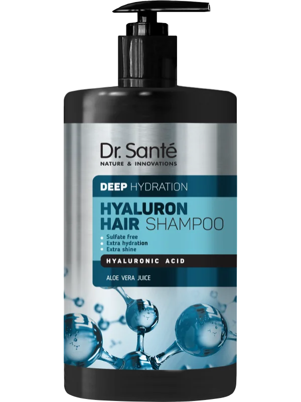 Dr. Santé Hyaluron Hair Deep Hydration, szampon do włosów z kwasem hialuronowym, 1 l