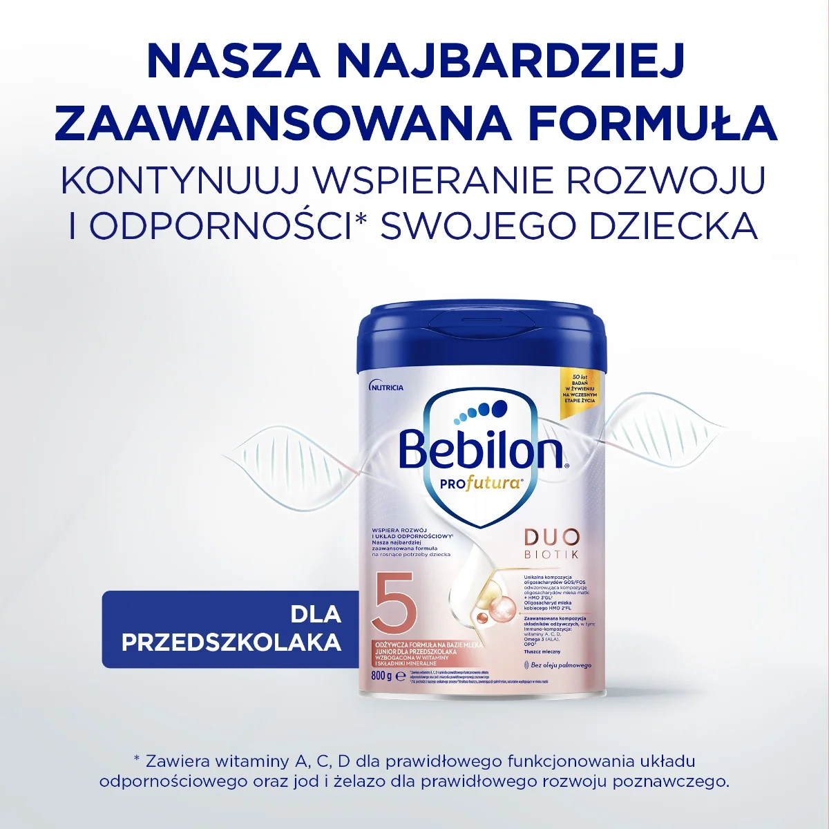 Bebilon Profutura Duo Biotik 5 odżywcza formuła na bazie mleka, dla przedszkolaka, 800 g