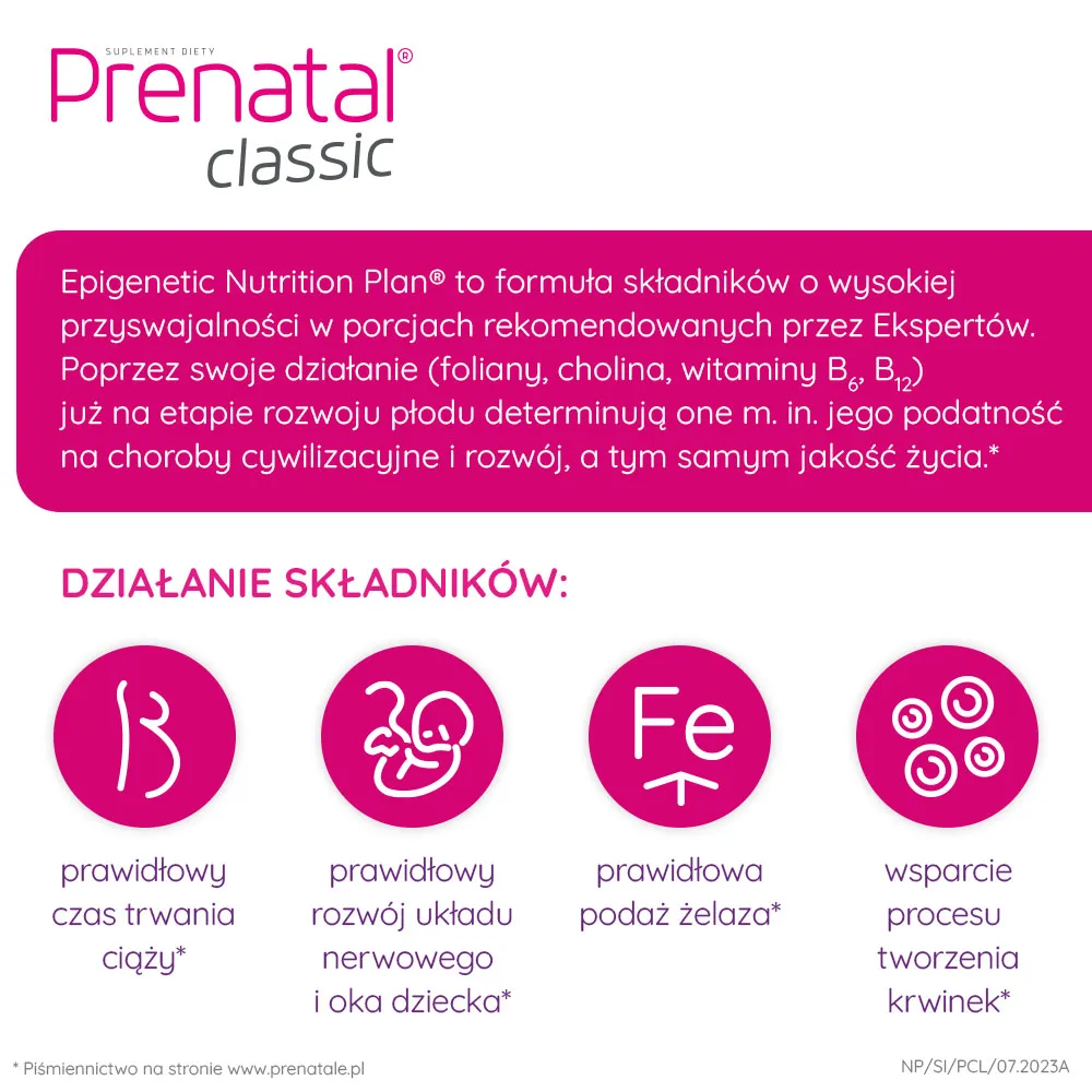 Prenatal classic, 90 tabletek 