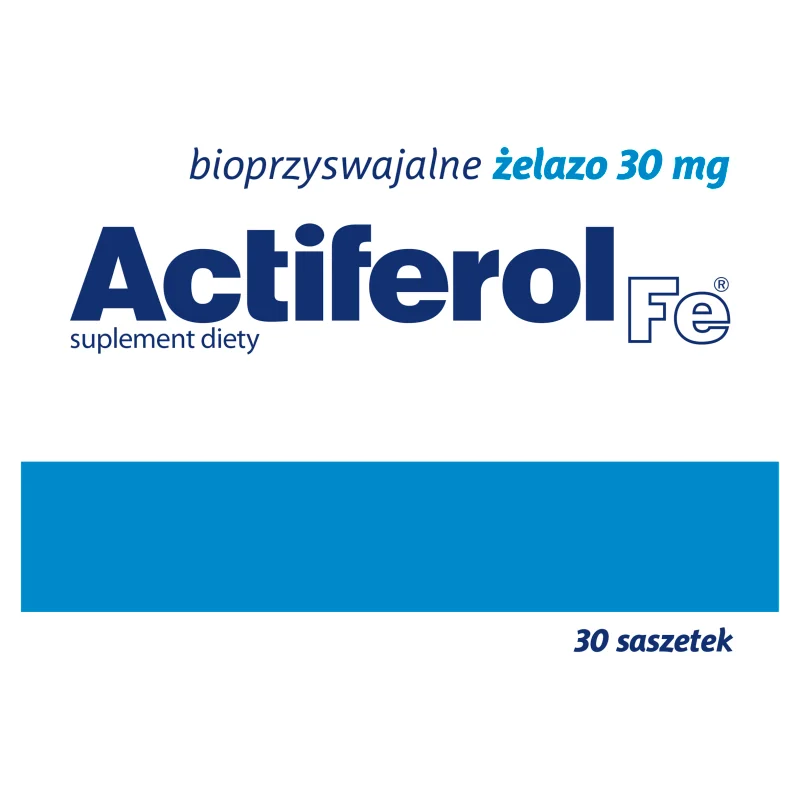 Actiferol Fe, 30 mg, suplement diety, 30 saszetek