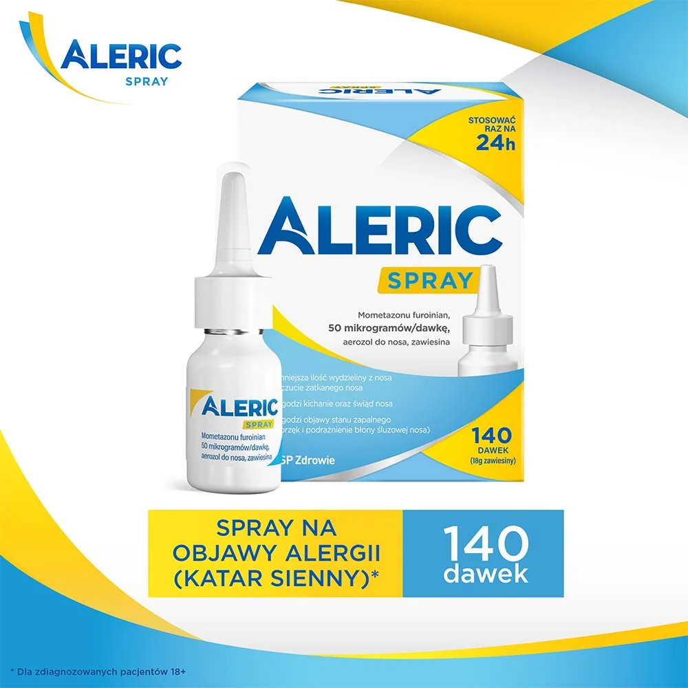 Aleric Spray 50 μg/dawkę aerozol do nosa zawiesina, 140 dawek