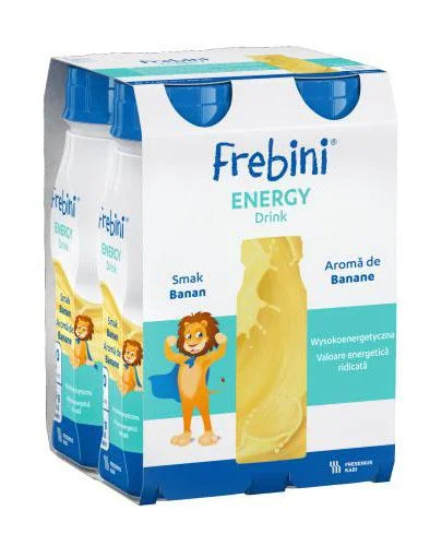 Frebini Energy Drink Smak Bananowy, 4x200 ml