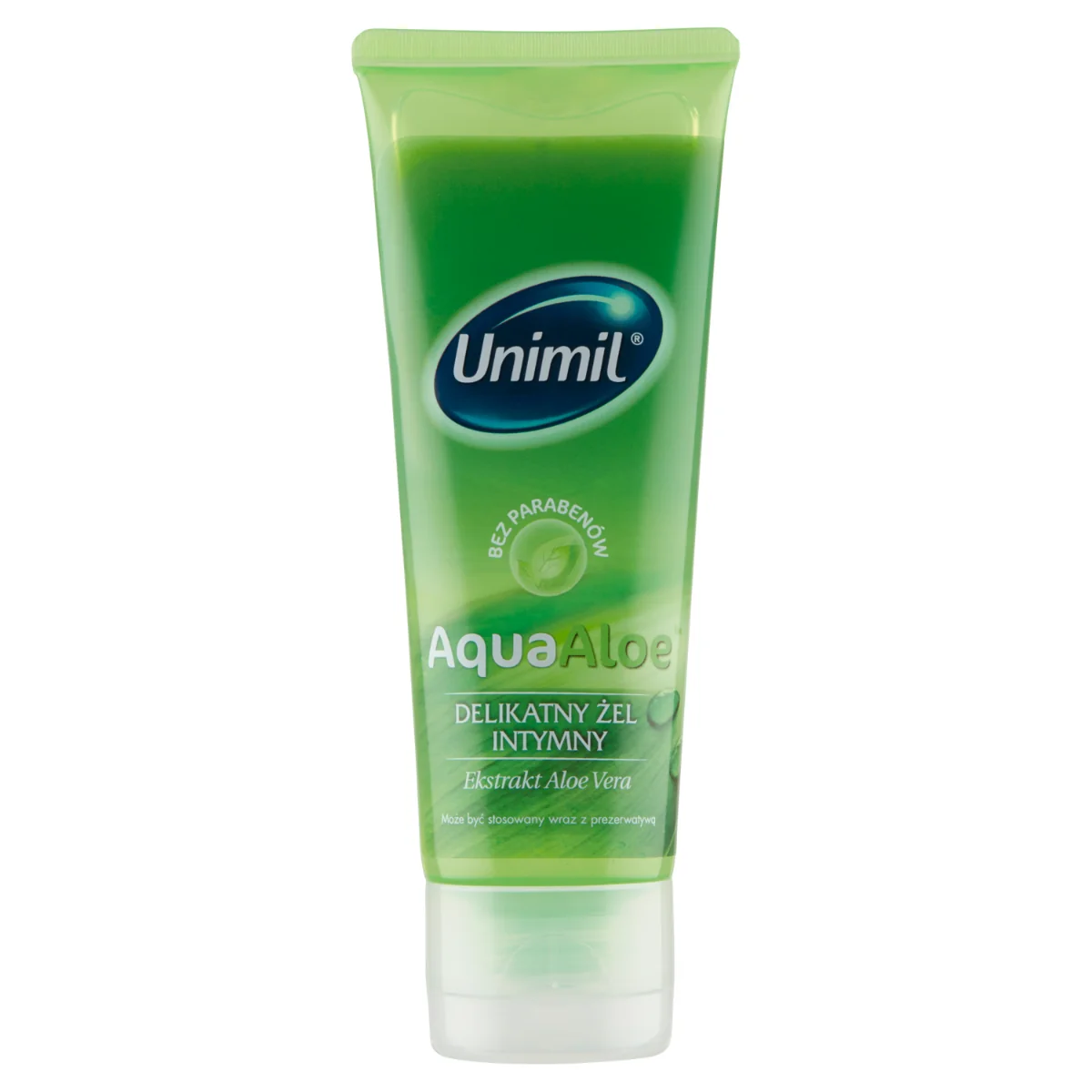 Unimil Aqua Aloe, delikatny żel intymny na bazie wody, 80 ml