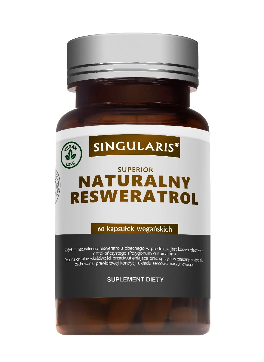 SINGULARIS Superior NATURALNY RESWERATROL, suplement diety, kapsułki, 60 sztuk