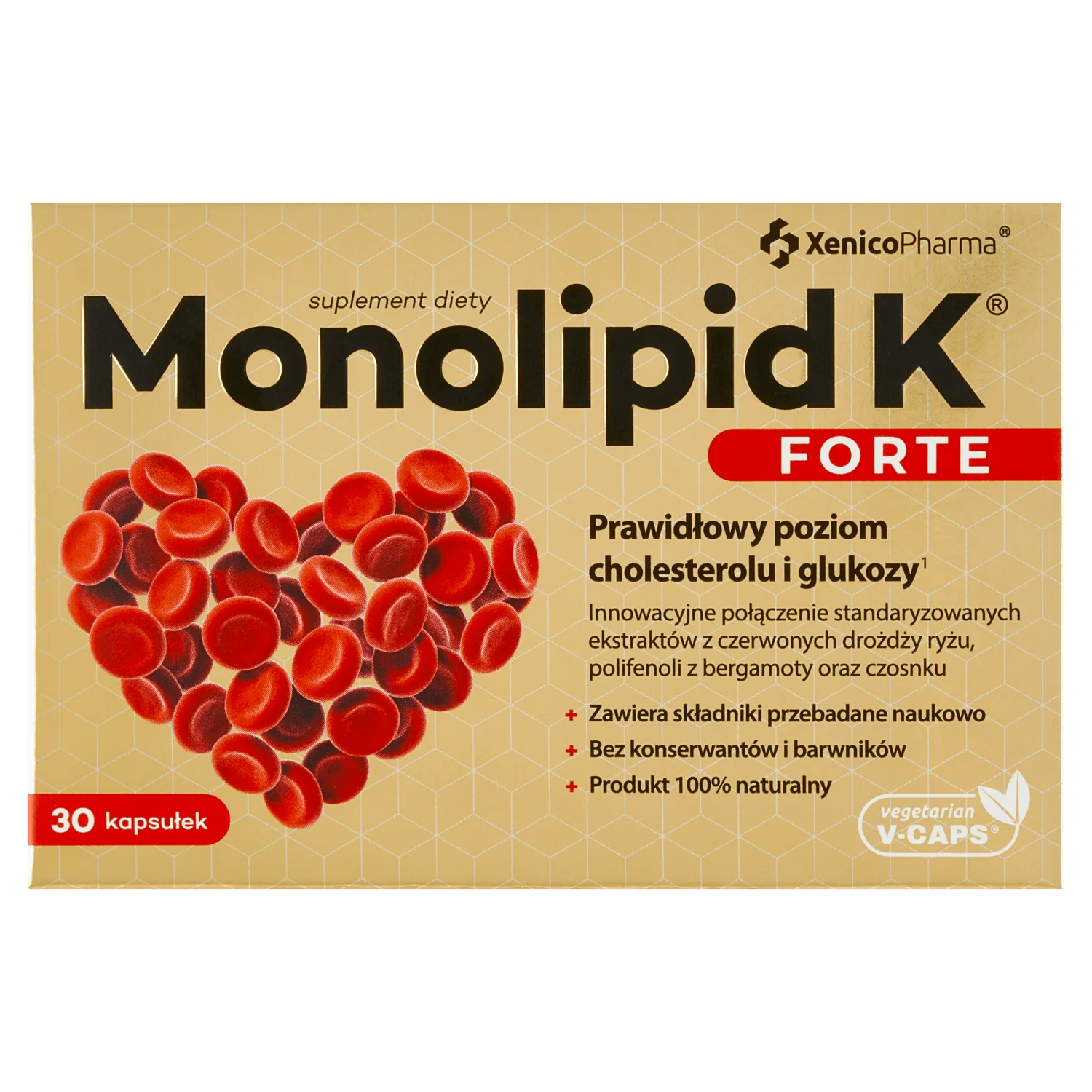 Monolipid K Forte, suplement diety, 30 kapsułek