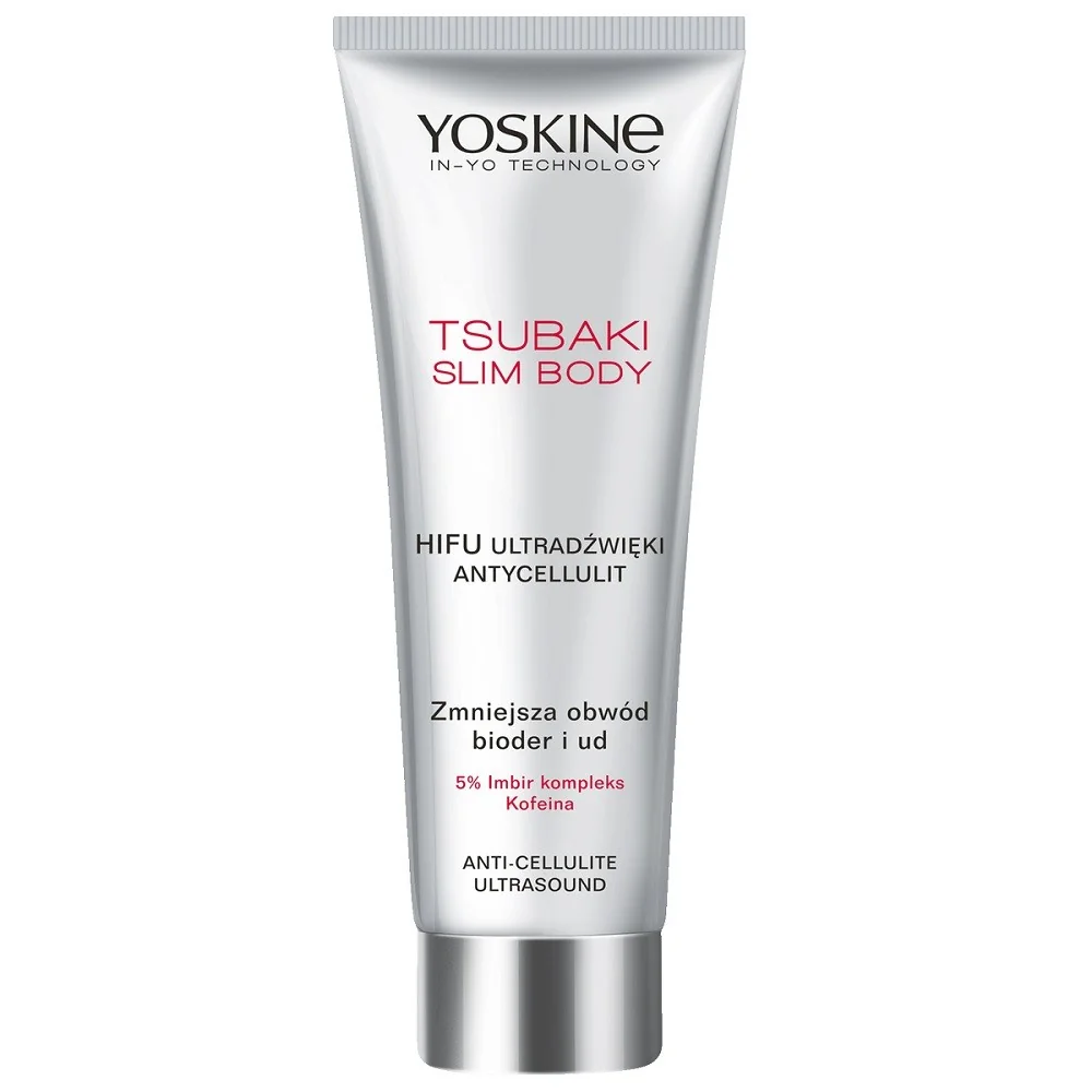 Yoskine Tsubaki Slim Body HIFU Ultradźwięki, antycellulitowy rozgrzewający koncentrat do ciała, 200 ml