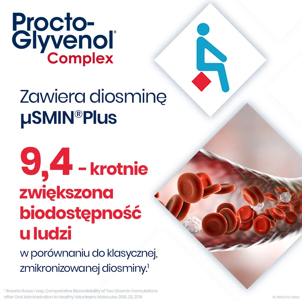 Procto-Glyvenol Complex suplement diety, 30 tabletek