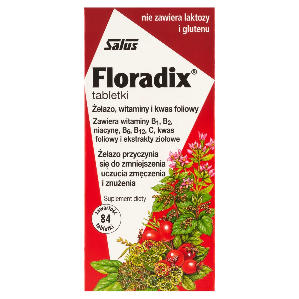 Floradix, suplement diety, 84 tabletki