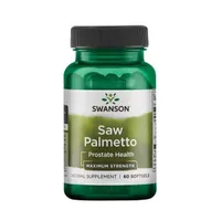 Swanson Saw Palmetto extract, 320 mg, suplement diety, 60 kapsułek