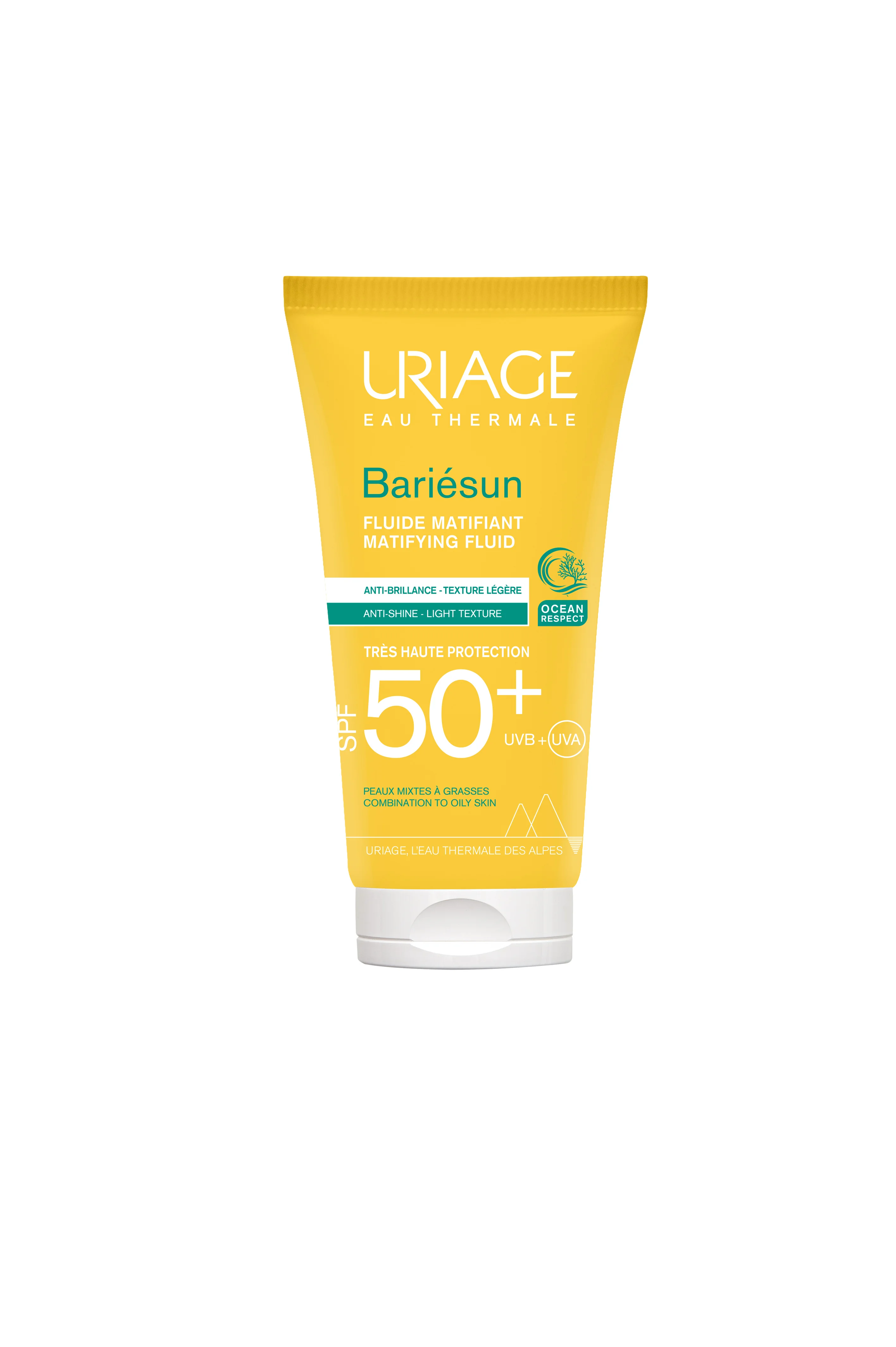 Uriage Bariesun Mat, fluid matująco-nawilżający, SPF 50+, 50 ml