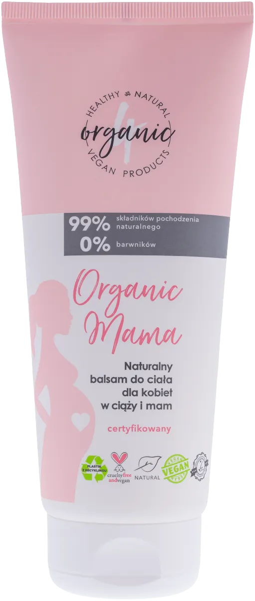 4organic Mama naturalny balsam do ciała, 200 ml