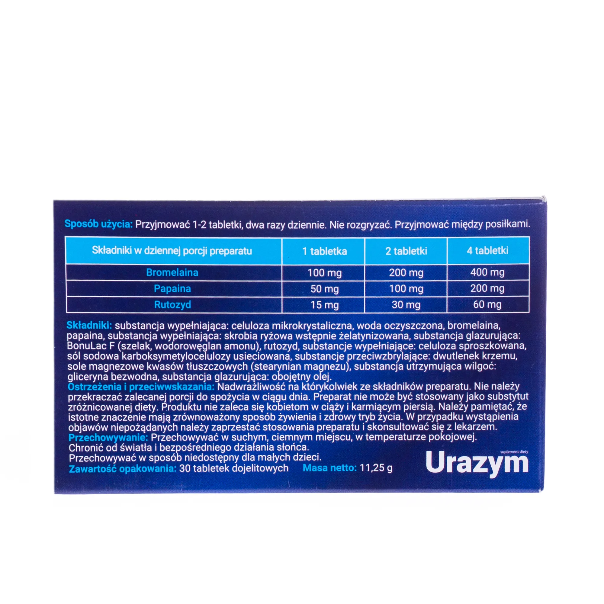 Urazym, suplement diety, 30 tabletek 