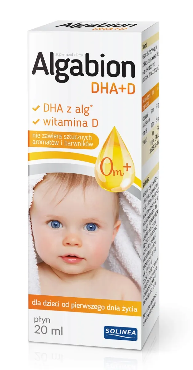 Algabion DHA+D, suplement diety, 20 ml