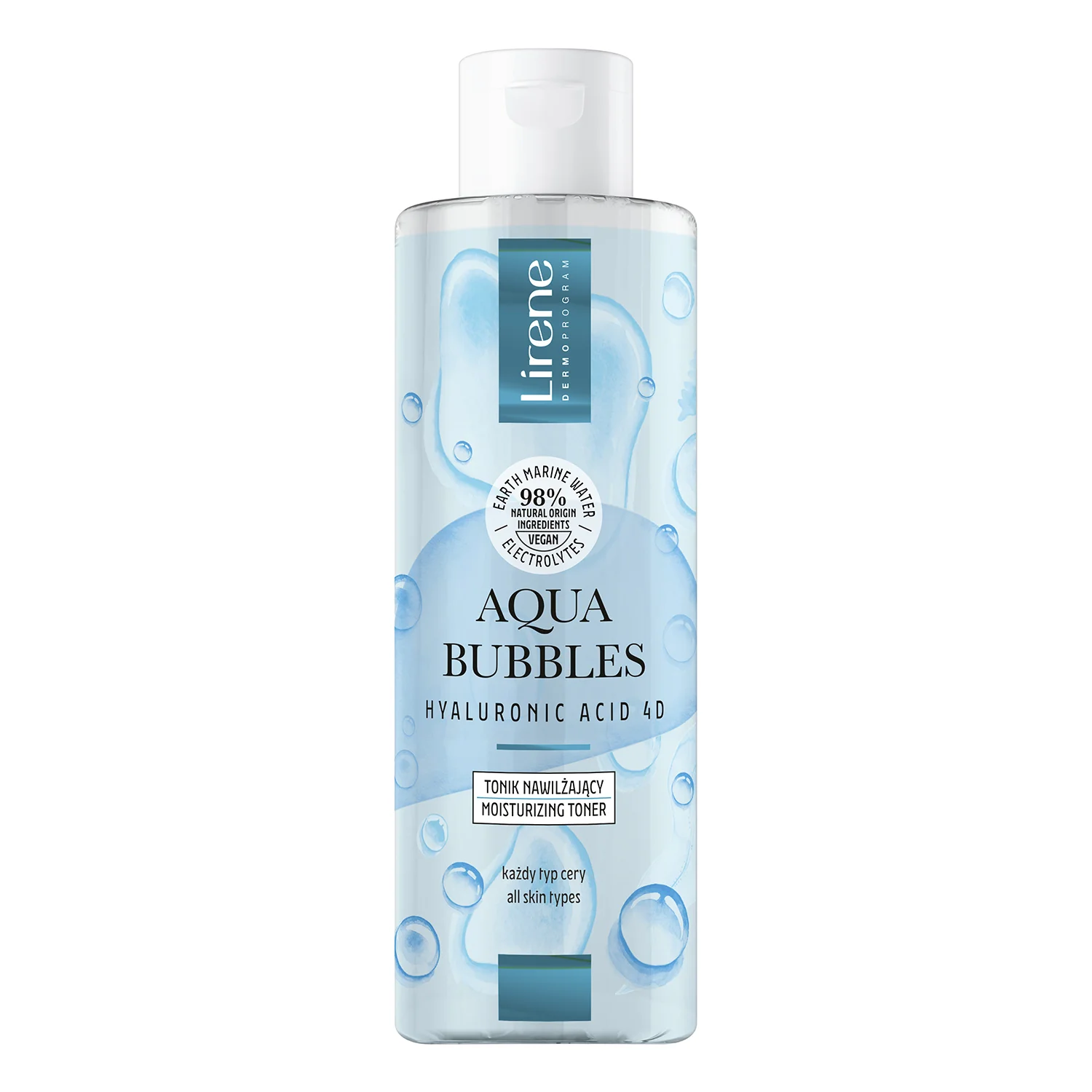 Lirene Aqua Bubbles, tonik nawilżający, 200 ml