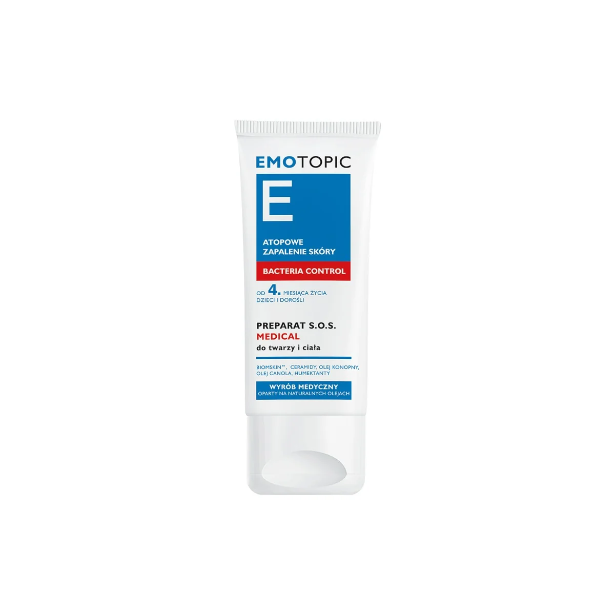 Emotopic Bacteria Control Medical, Preparat S.O.S. do twarzy i ciała, 30 ml