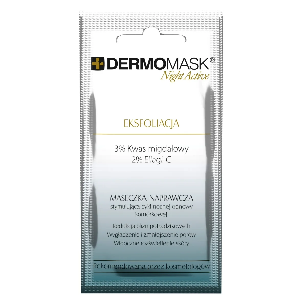 Dermomask Night Active Eksfoliacja, maseczka naprawcza, 12 ml, 1 saszetka