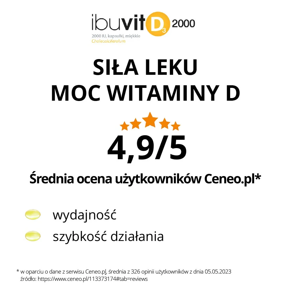 Ibuvit D3 2000 IU 60 kapsułek miękkich