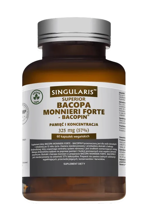 Singularis Superior Bacopa Monnieri Forte, suplement diety, 60 kapsułek
