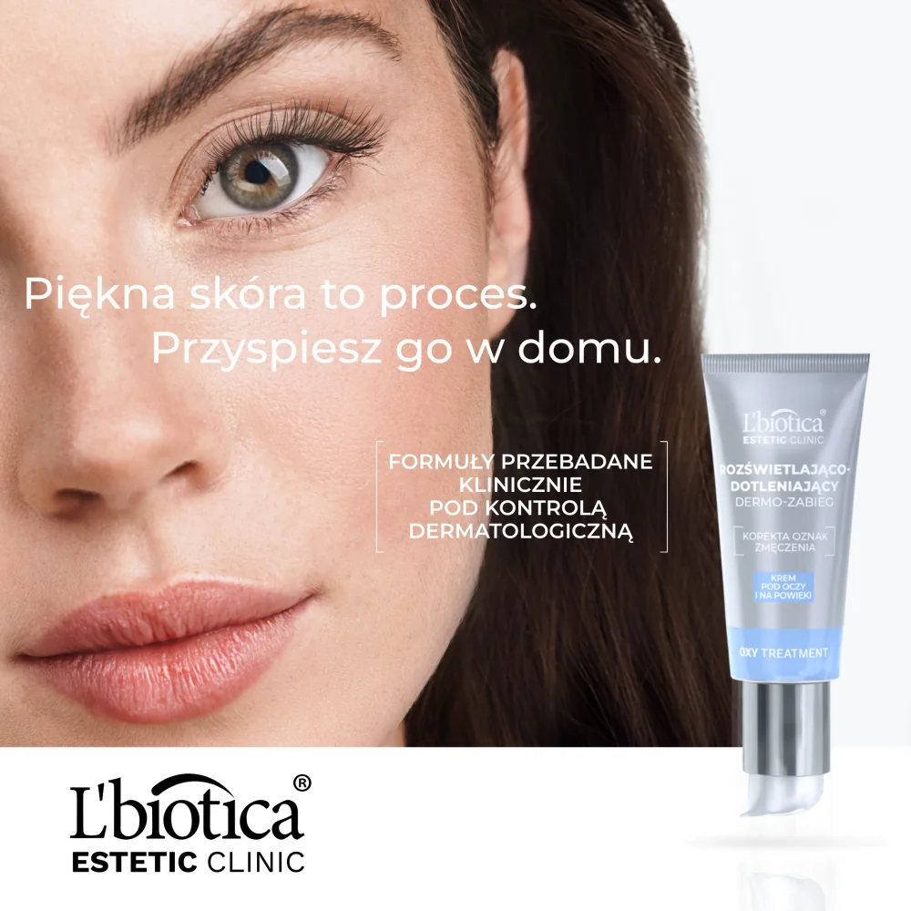 L’biotica Estetic Clinic Oxy Treatment Rozświetlająco-dotleniający dermo-zabieg krem pod oczy, 15 ml