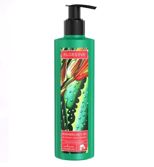 Aloesove, regenerujący żel do twarzy , ciała i włosów, 250 ml