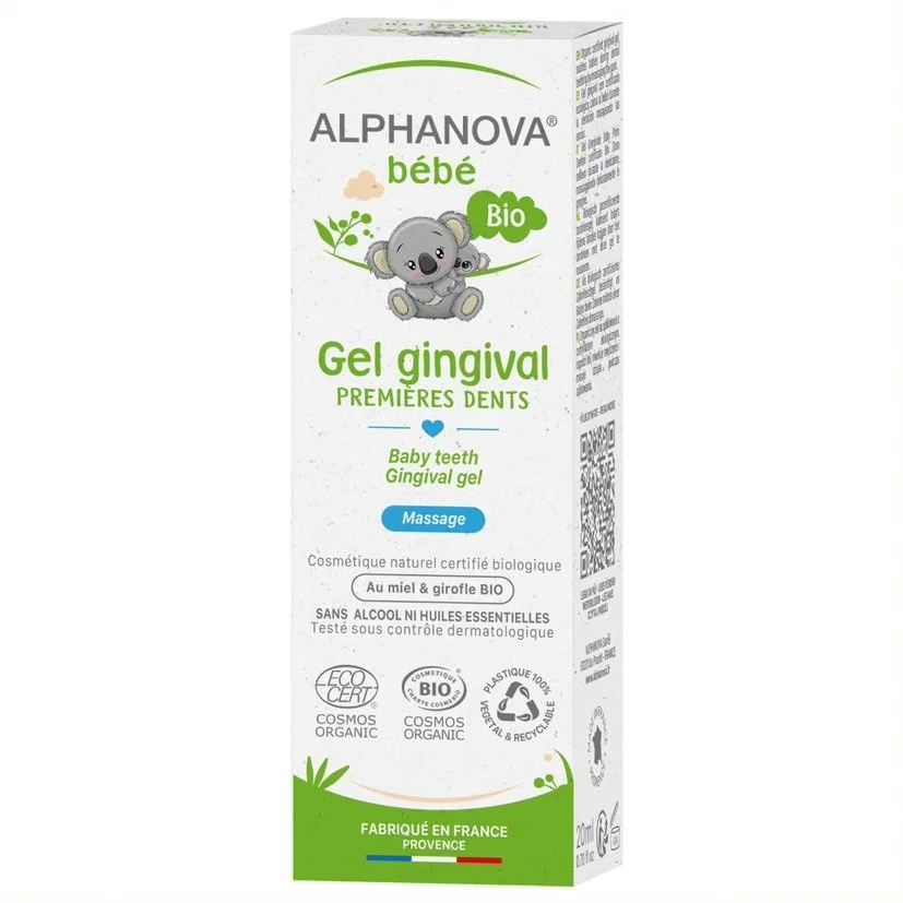 ALPHANOVA bébé, organiczny żel łagodzący ząbkowanie, 20 ml