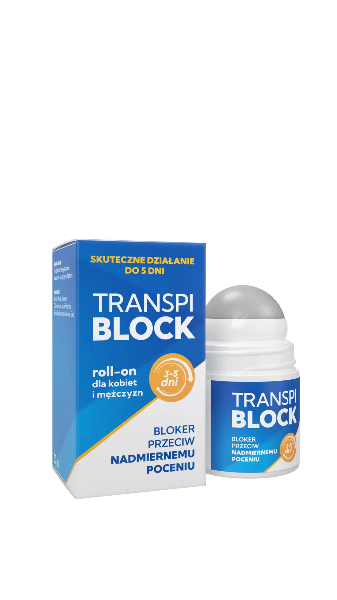 Transpiblock roll-on bloker przeciw nadmiernemu poceniu, 50 ml