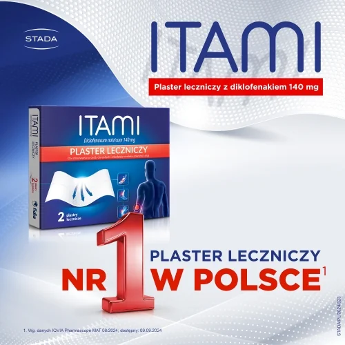 Itami 140 mg plaster leczniczy, 2 plastry