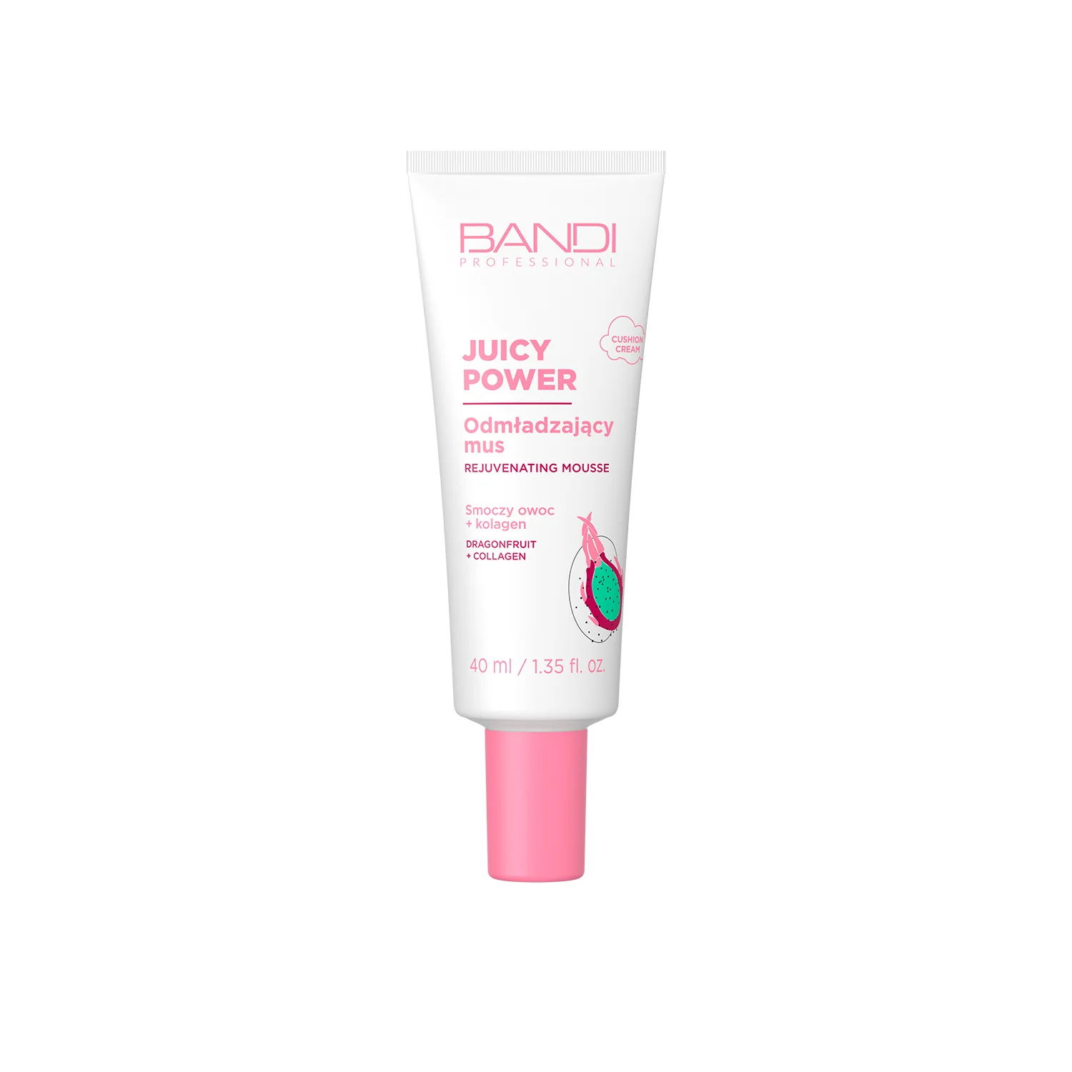 BANDI Juicy Power, odmładzający mus ze smoczym owocem i kolagenem, 40 ml