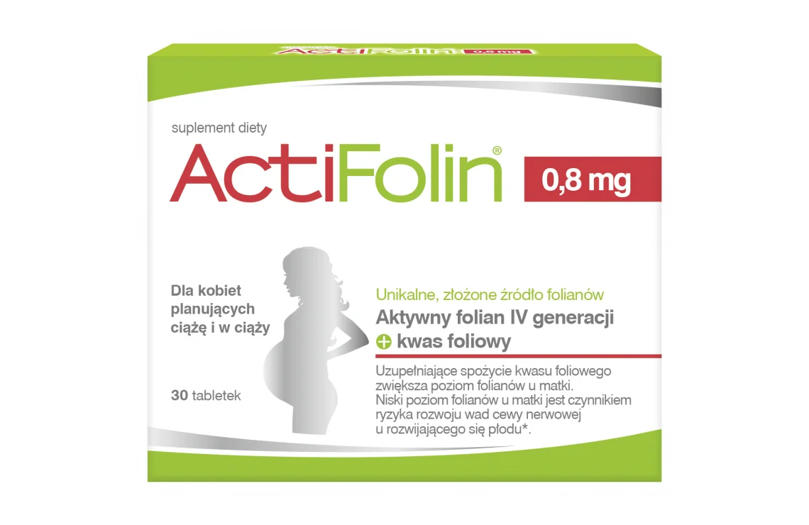 ActiFolin, 0,8 mg, suplement diety, 90 tabletek