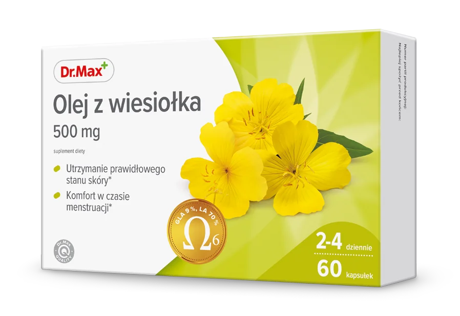 Olej z wiesiołka Dr.Max, suplement diety, 60 kapsułek