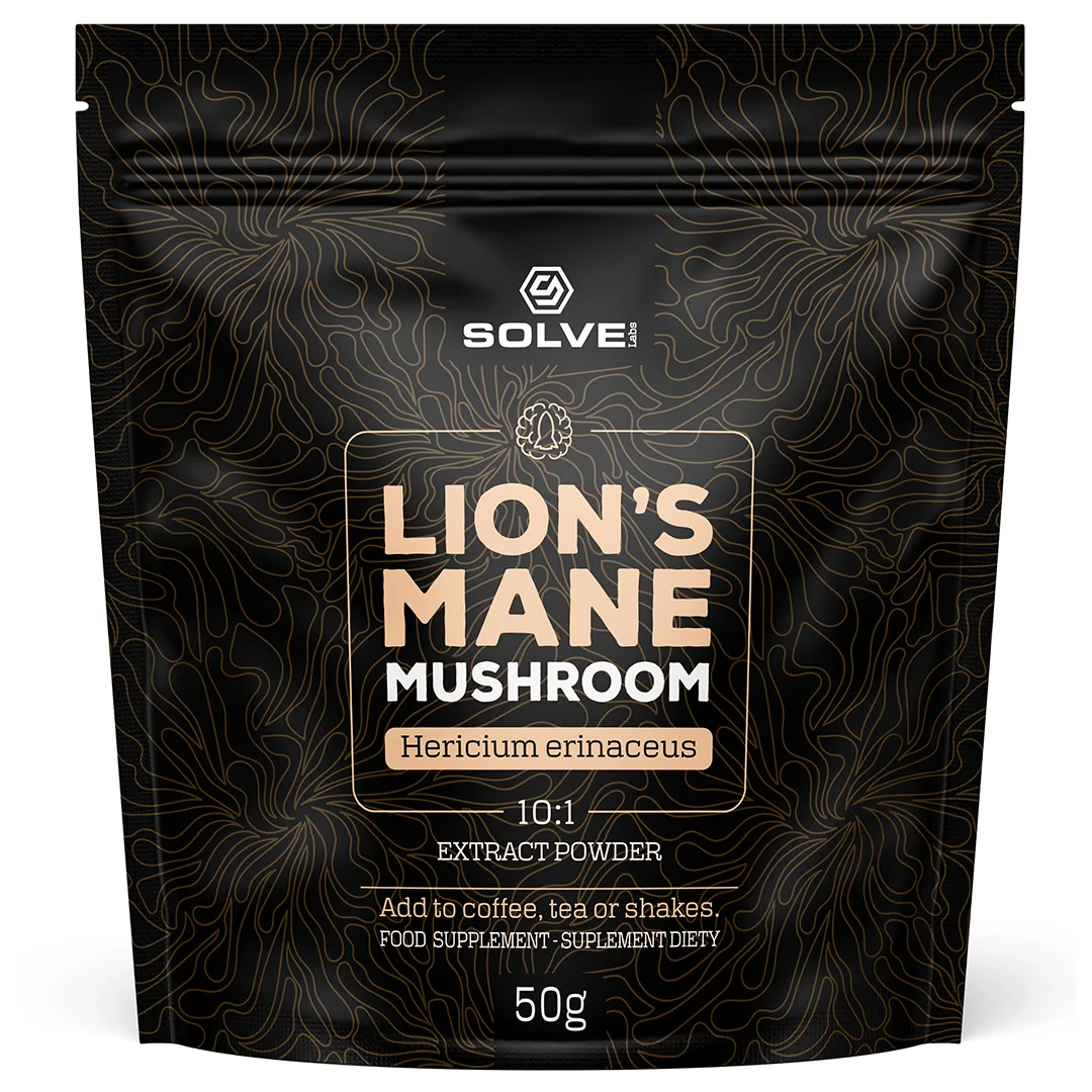 Solve Labs Lion's Mane, ekstrakt z soplówki jeżowatej 10:1, 50 g