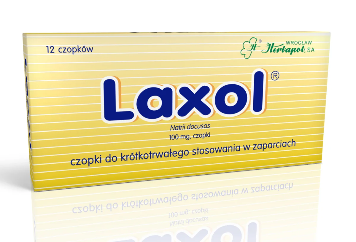 Laxol, 100 mg, 12 czopków doodbytniczych