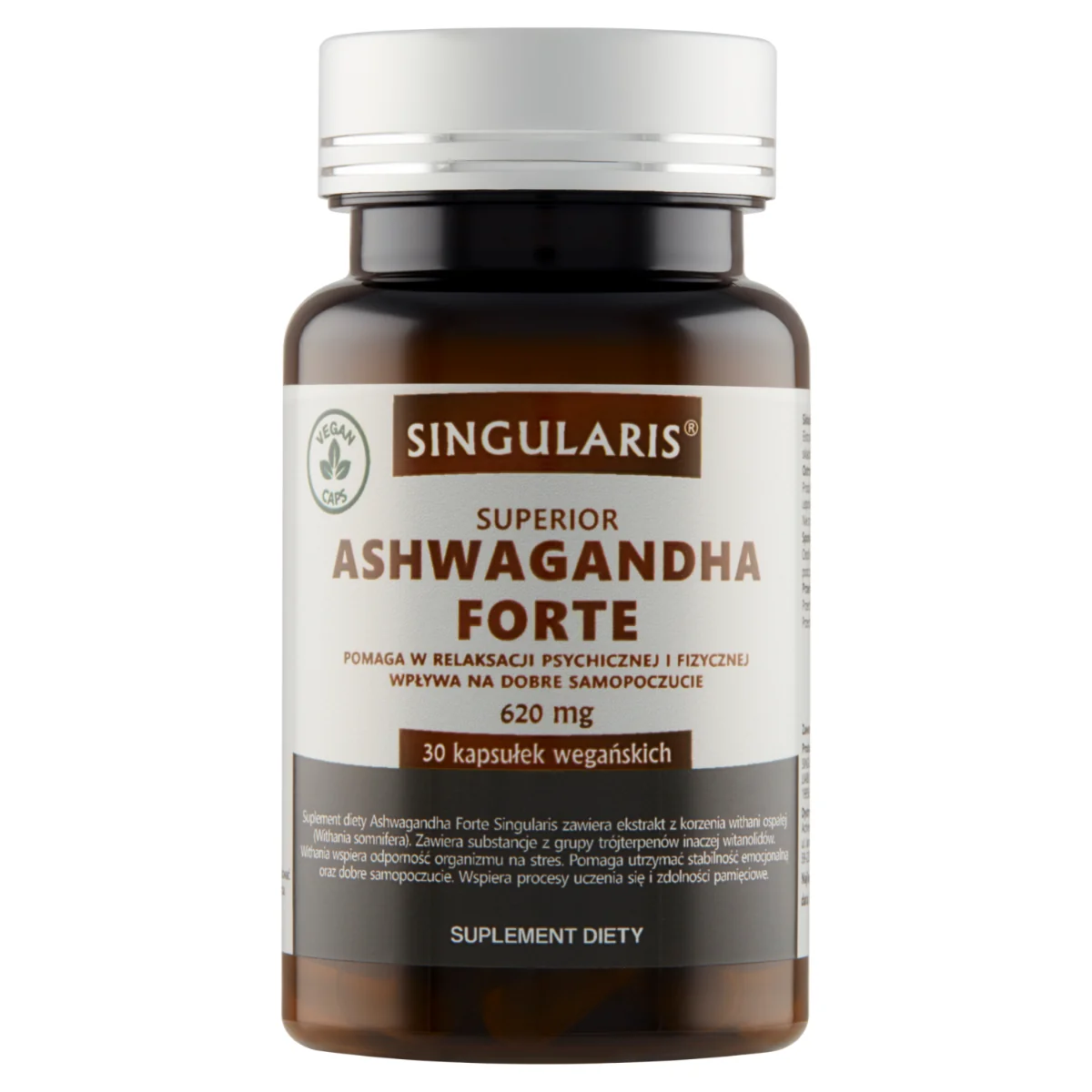 Singularis Superior Ashwagandha Forte 620 mg, 30 kapsułek