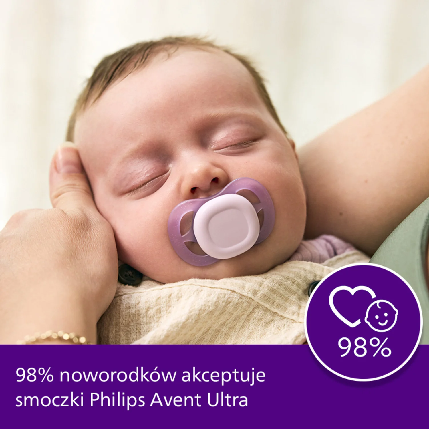 Philips Avent Ultra Start SCF075/02 smoczek ortodontyczny, 0-2 m, 2 szt.