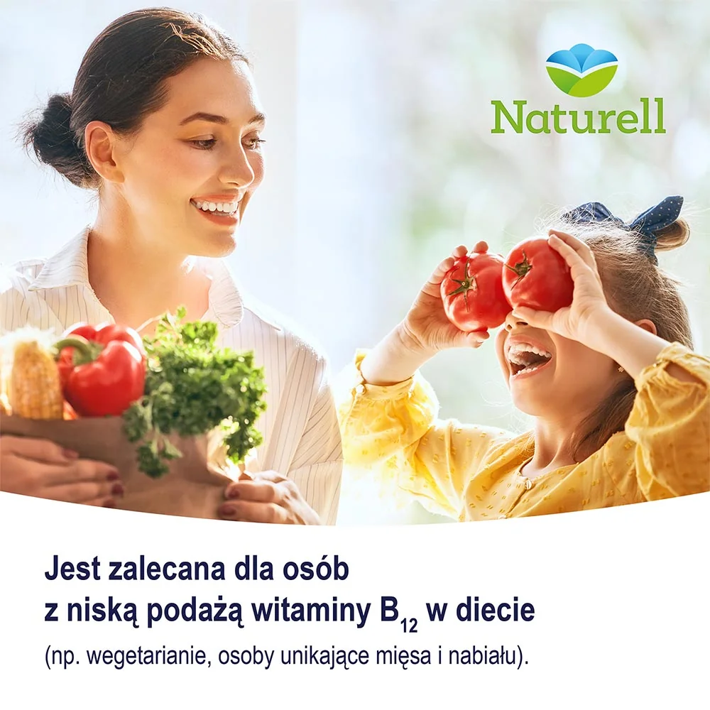 Naturell Witamina B12 suplement diety, 100 tabletek do żucia