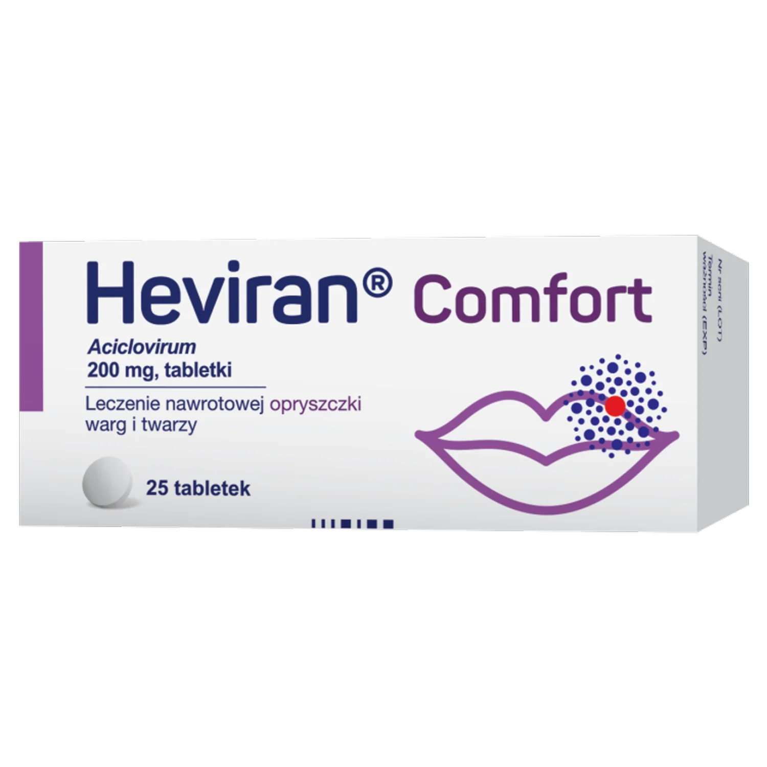 Heviran Comfort, 200 mg, 25 tabletek