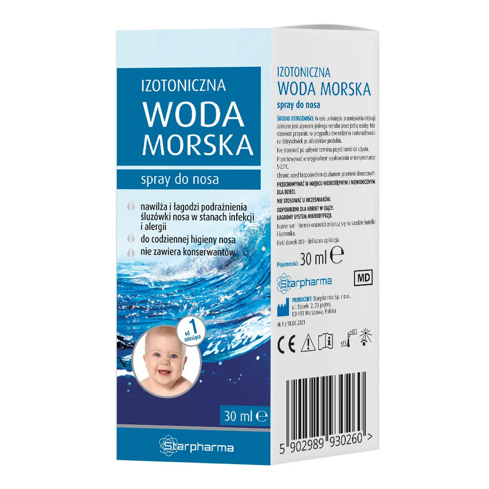 Starpharma Izotoniczna woda morska, spray, 30 ml