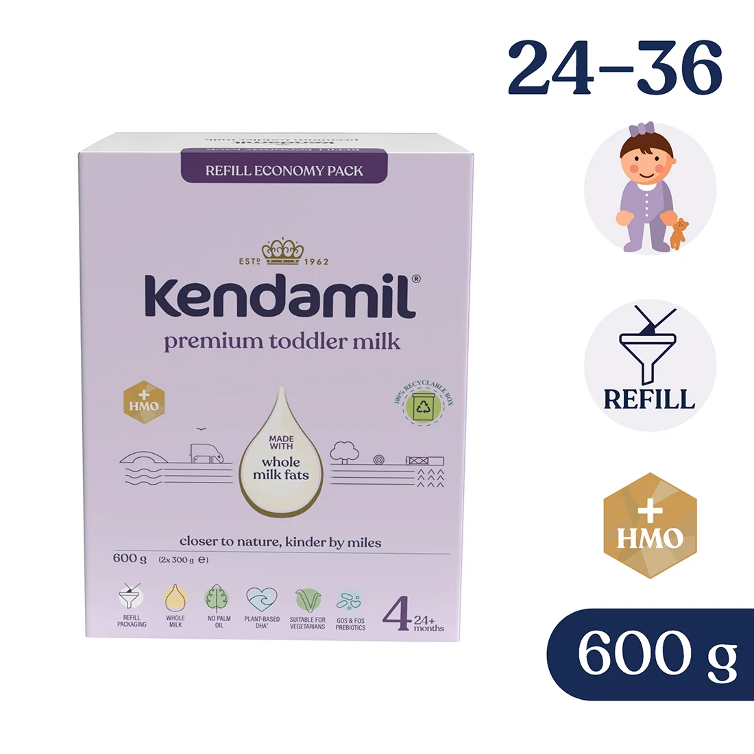 Kendamil Premium Box 4 mleko junior po 24. miesiącu życia, 600 g