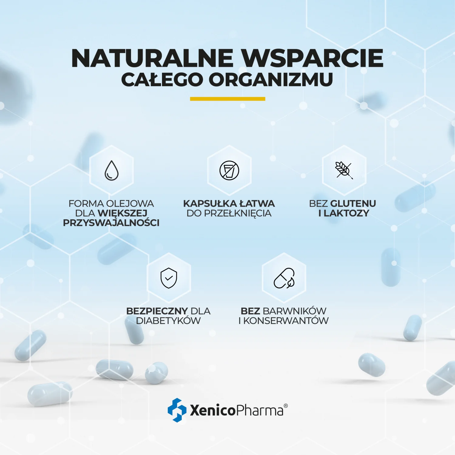 Xenico Pharma Menachinox Omega3 1000 K2+D3 30 kapsułek