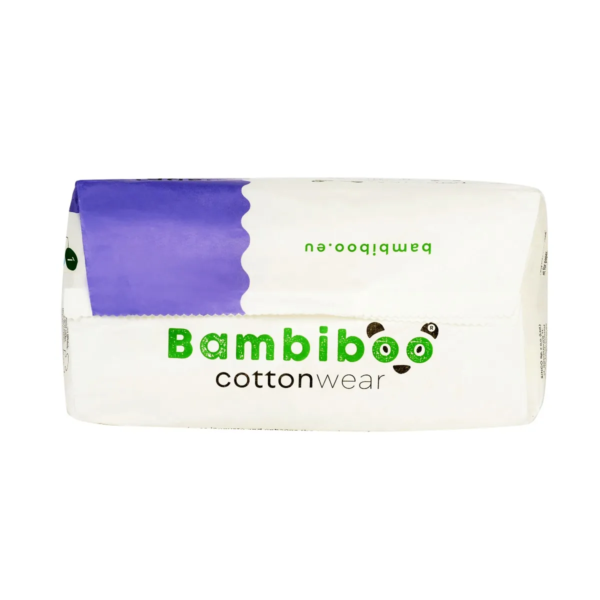 Bambiboo COTTONWEAR jednorazowe pieluszki z bawełną organiczną rozmiar 3, 26 szt. 