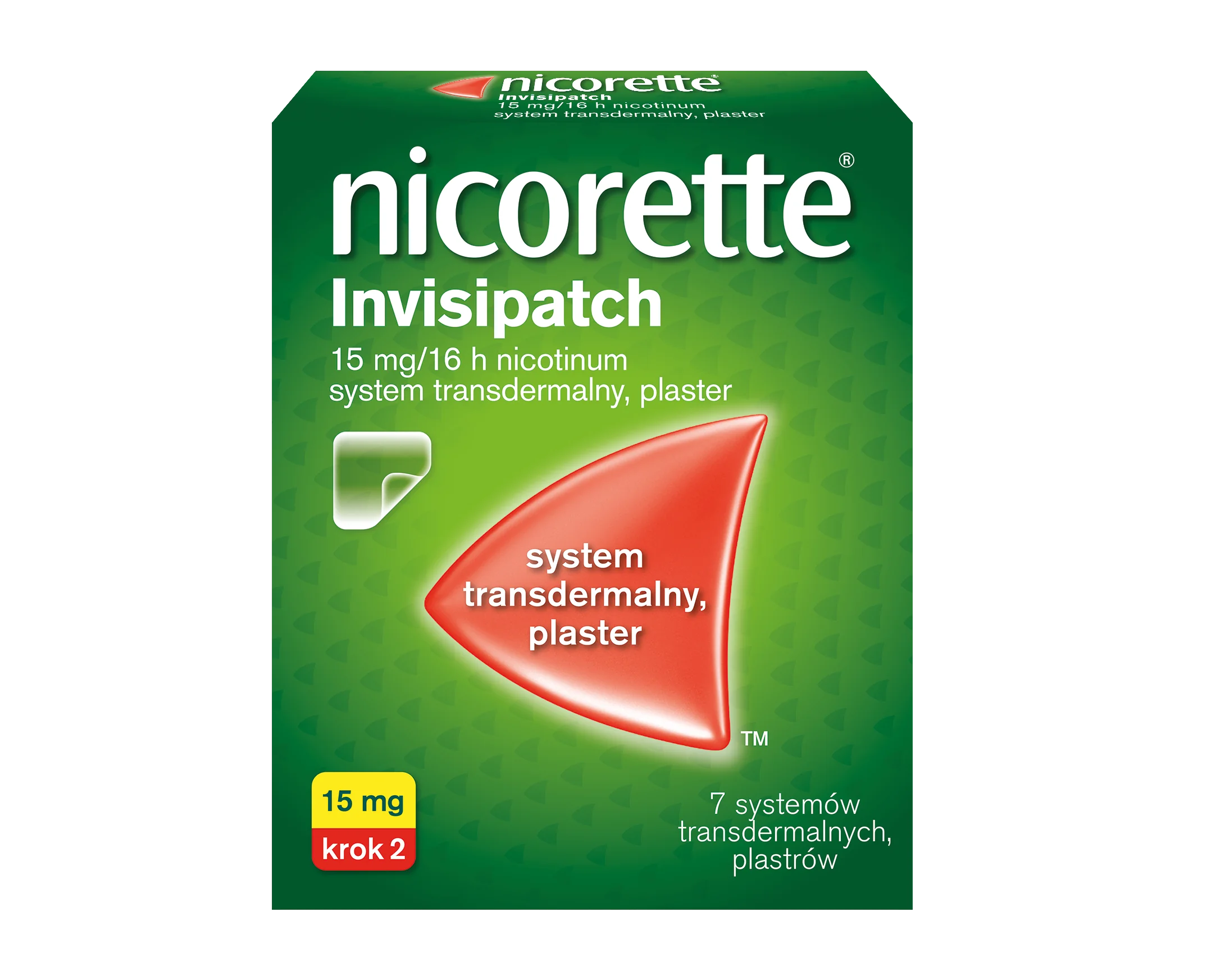 Nicorette Invisipatch, 15 mg/16 h nicotinum, 7 plastrów