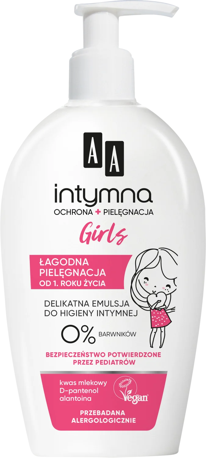 AA Intymna Baby Girl, delikatna emulsja do higieny intymnej, 300 ml