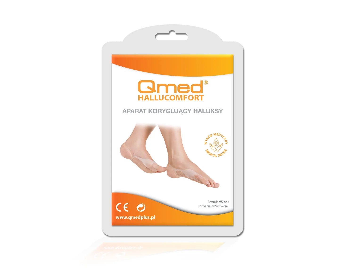 Qmed Care Hallucomfort ,aparat korygujący haluksy, 1 para