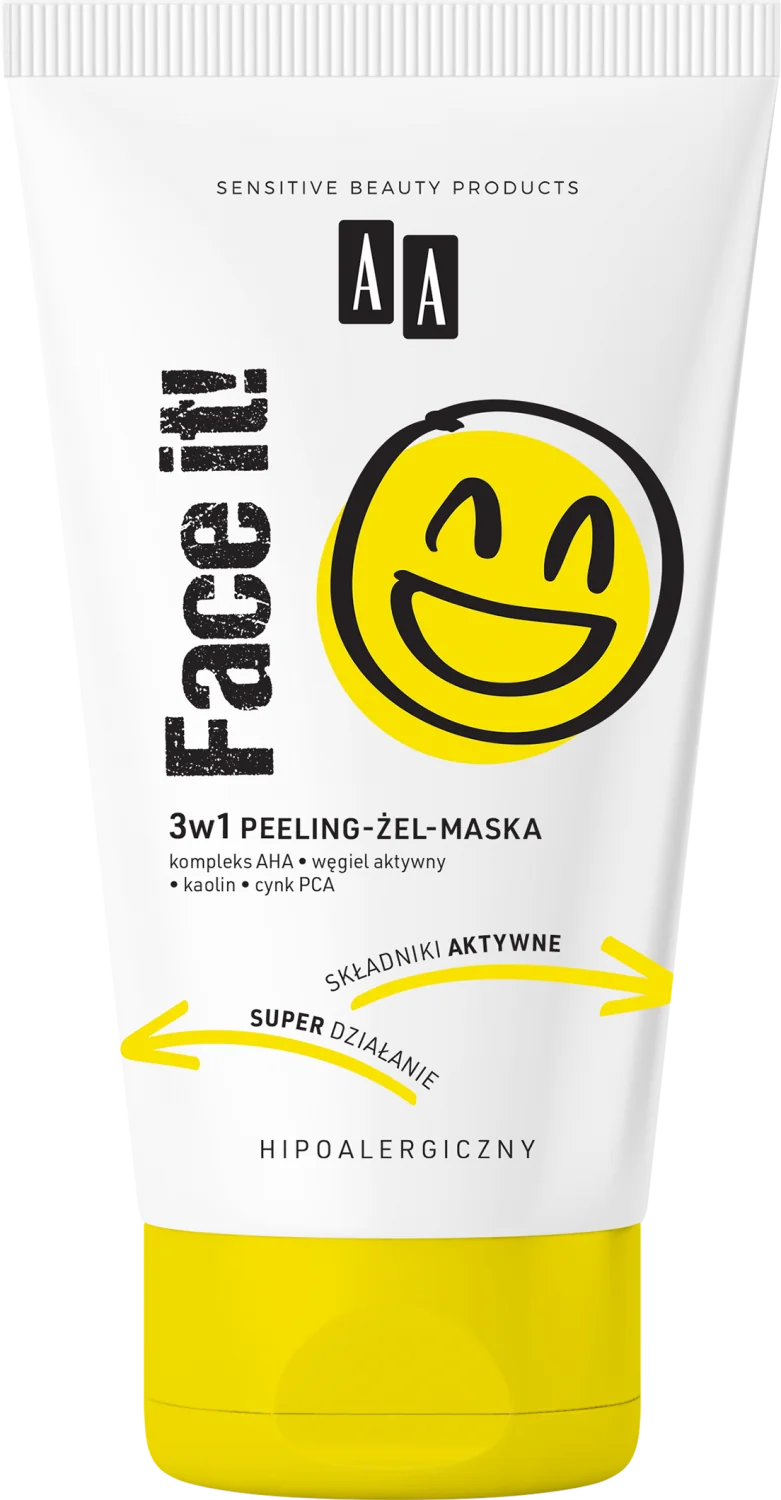 AA FACE IT! 3w1, Peeling-żel-maska, 400 ml