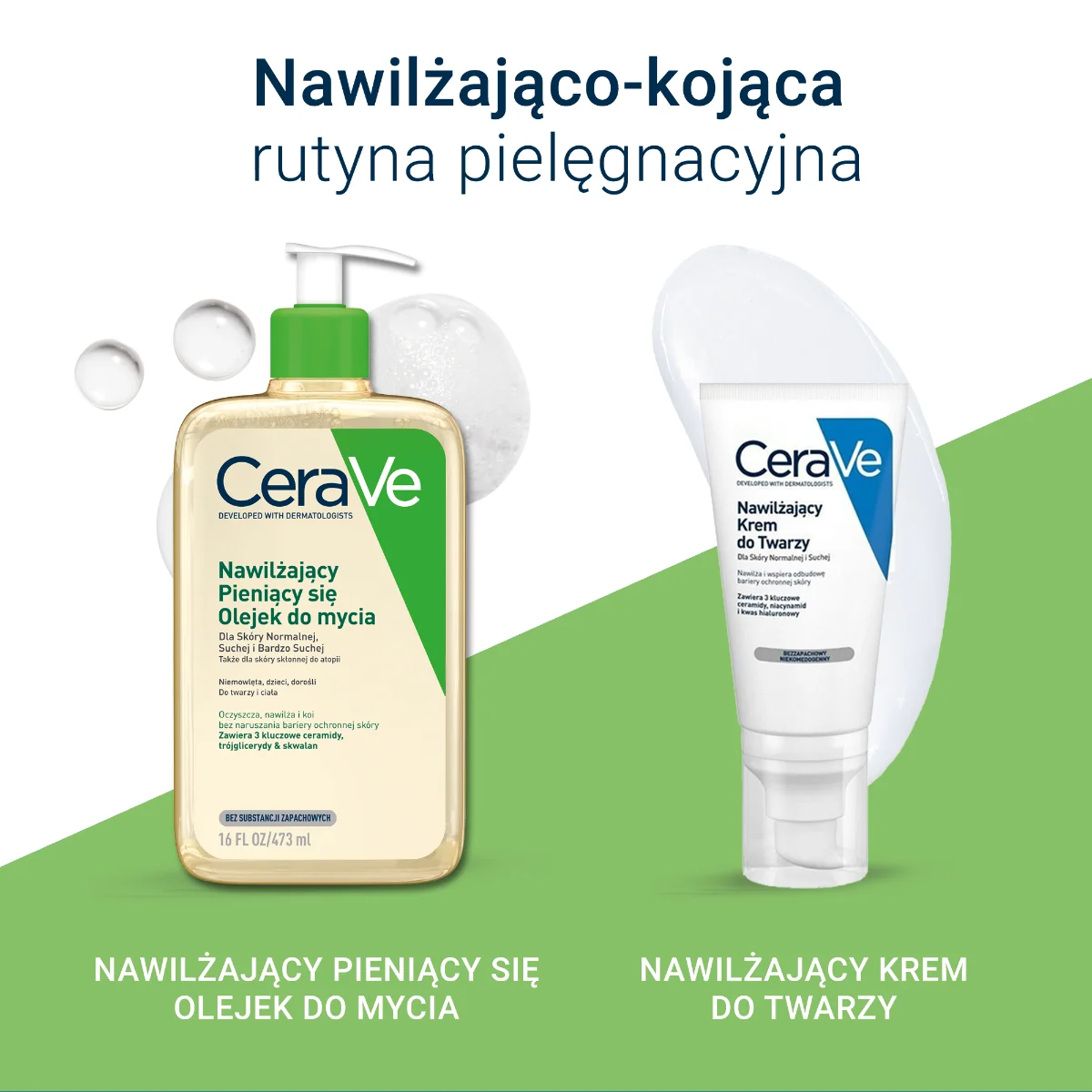 CeraVe nawilżający pieniący się olejek do mycia, 473 ml