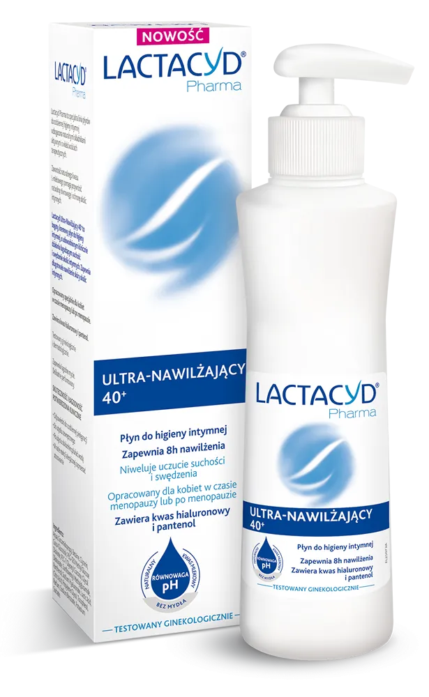 Lactacyd  Pharma Ultranawilżający płyn do higieny intymnej 40+, 250 ml